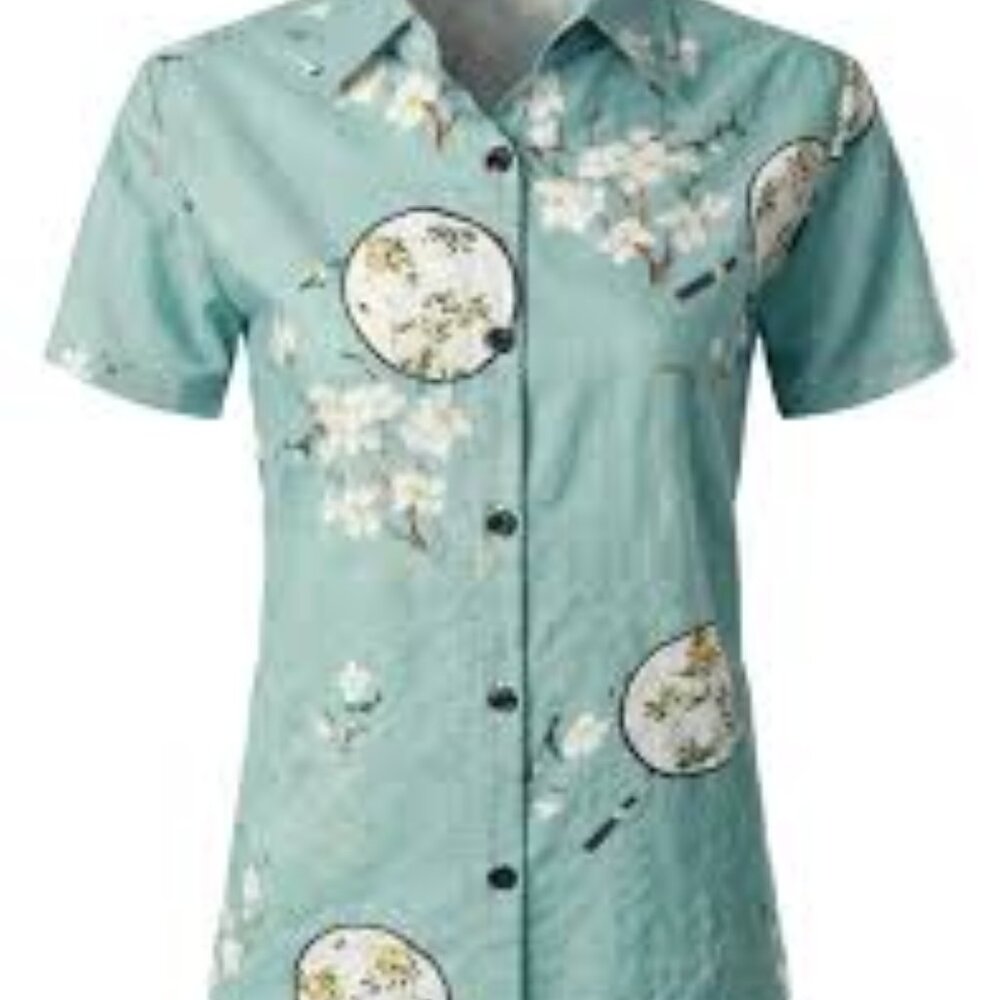 JOGAL Floral Blouse Sz XXL